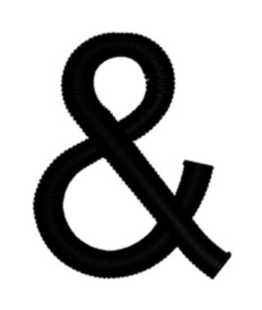 Picture of Ampersand Sign Machine Embroidery Design