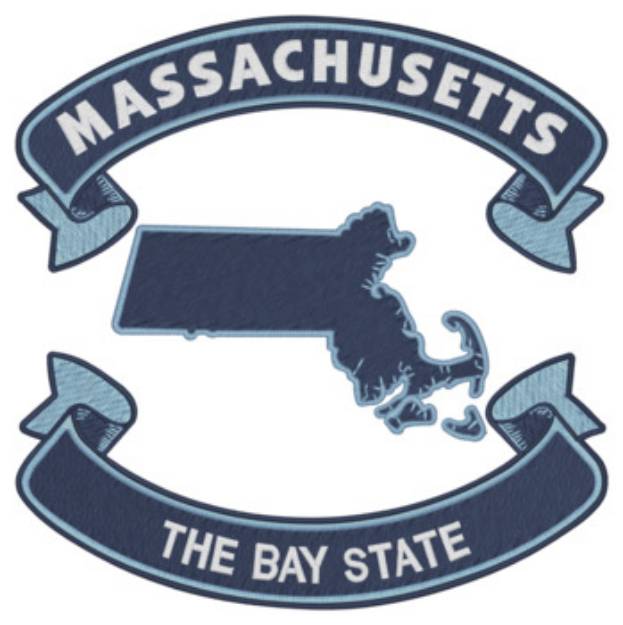 Picture of Massachusetts Nickname Machine Embroidery Design