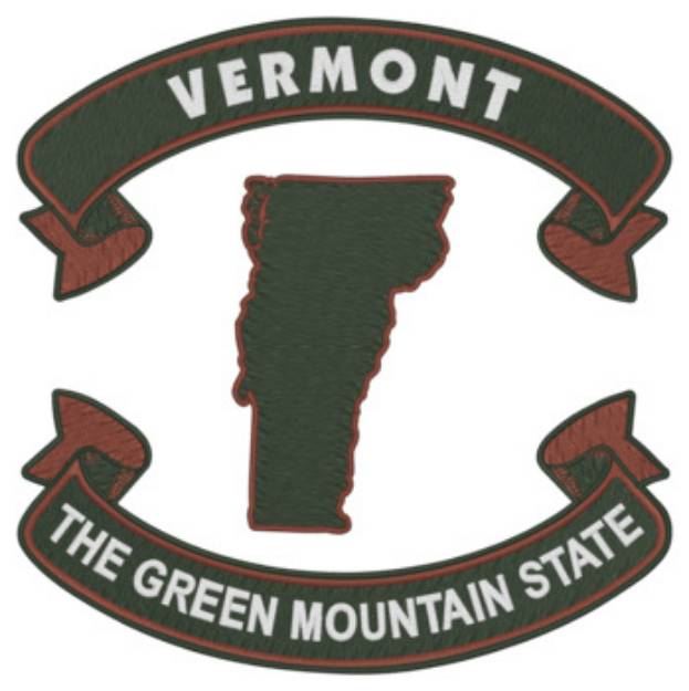 Picture of Vermont Nickname Machine Embroidery Design