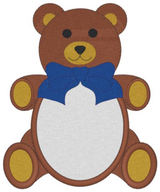 Picture of Teddy Bear Frame Machine Embroidery Design