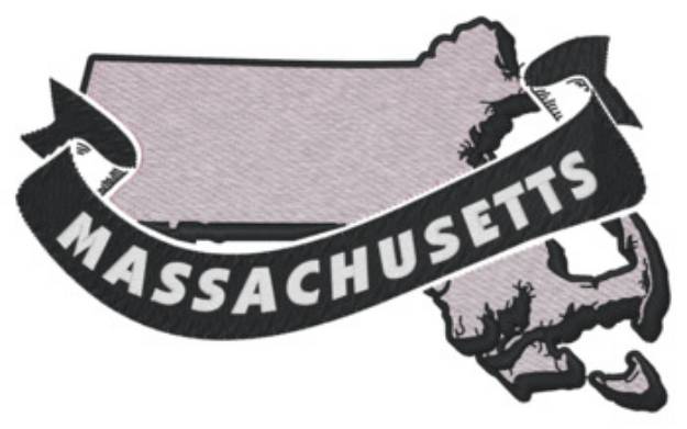 Picture of Massachusetts Ribbon Machine Embroidery Design