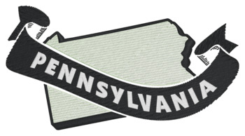 Pennsylvania Ribbon Machine Embroidery Design