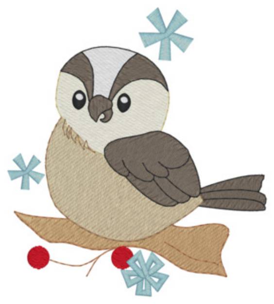 Picture of Winter Sparrow Machine Embroidery Design