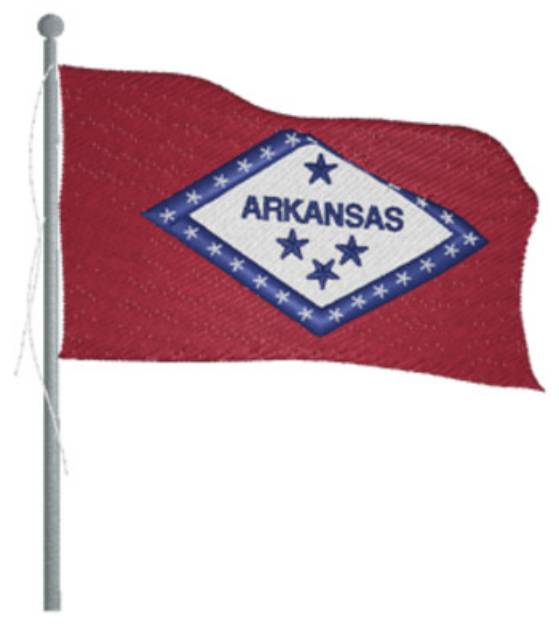 Picture of Arkansas Machine Embroidery Design