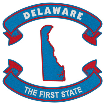 Delaware Nickname Machine Embroidery Design