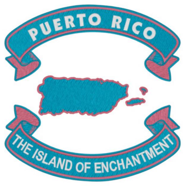 Picture of Puerto Rico Nickname Machine Embroidery Design