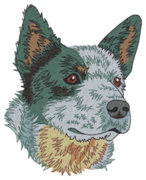 Picture of Sm Blue Heeler Machine Embroidery Design