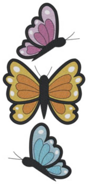 Picture of Butterflies Machine Embroidery Design