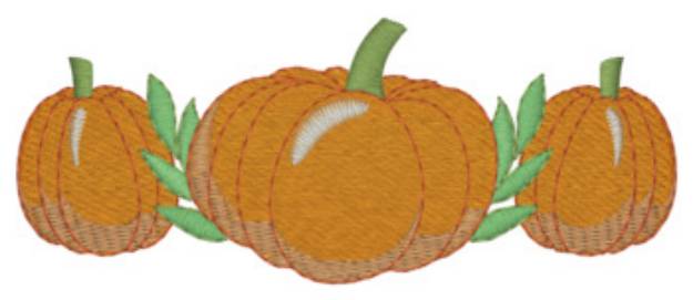 Picture of Pumpkin Border Machine Embroidery Design