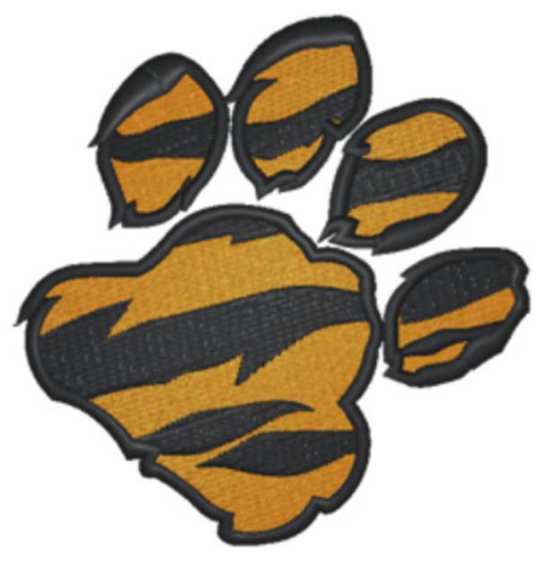 Picture of Tiger Paw Machine Embroidery Design