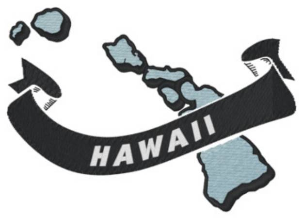 Picture of Hawaii Ribbon Machine Embroidery Design