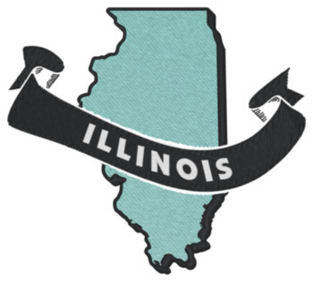 Picture of Illinois Ribbon Machine Embroidery Design