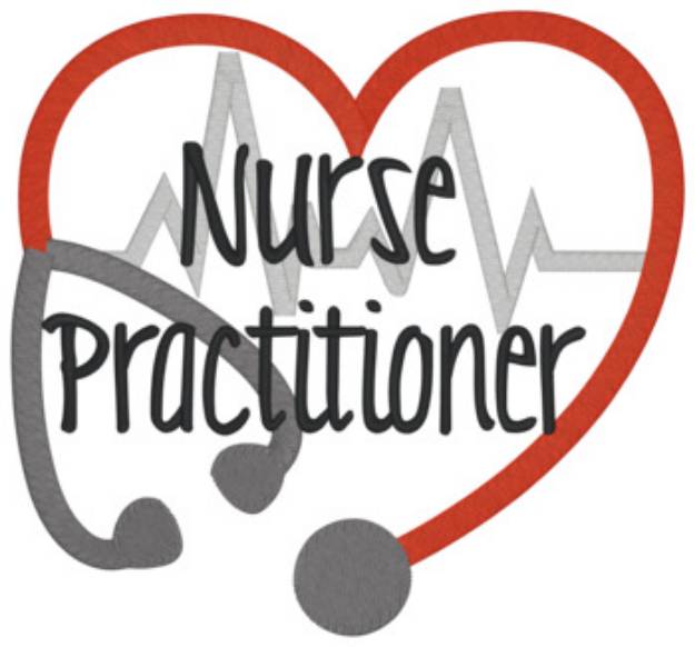 Picture of Nurse Practitioner Machine Embroidery Design