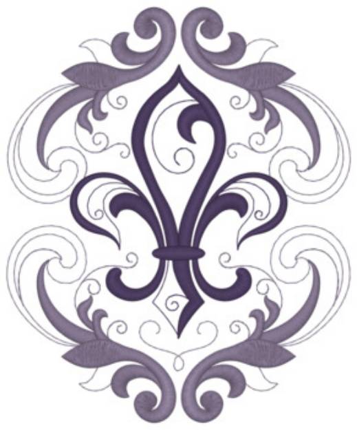 Picture of Fleur De Lis Pattern Machine Embroidery Design