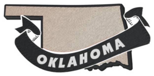 Picture of Oklahoma Ribbon Machine Embroidery Design