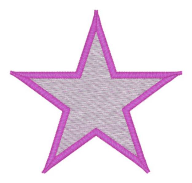 Picture of Star 1.5" Machine Embroidery Design