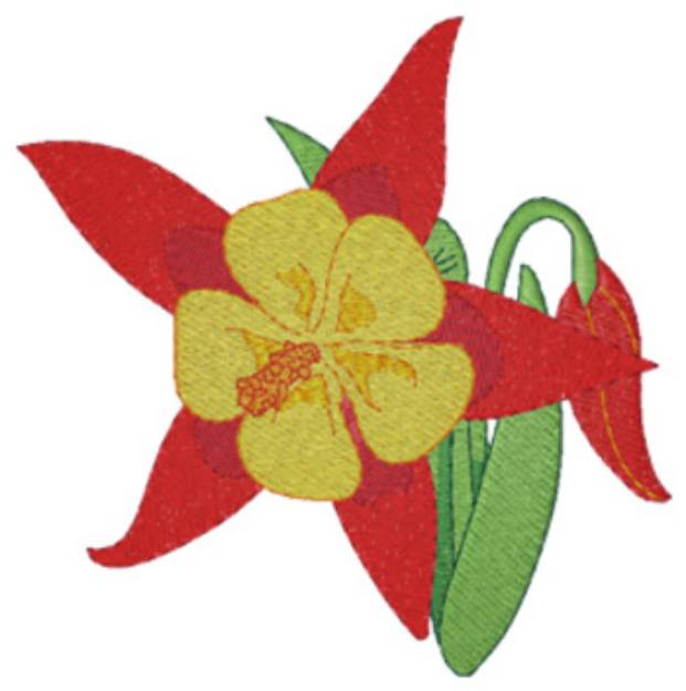 Picture of Columbine Machine Embroidery Design