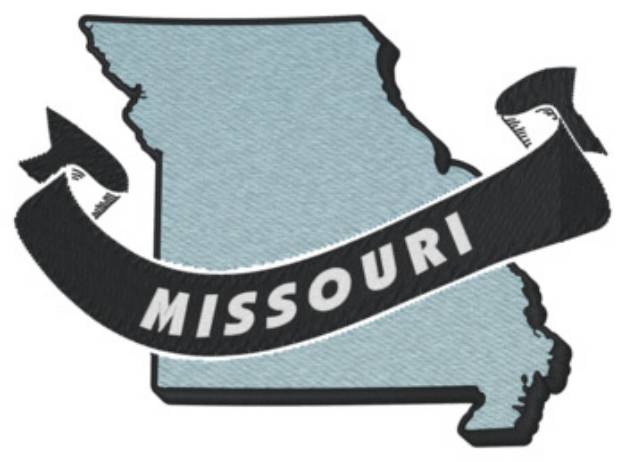 Picture of Missouri Ribbon Machine Embroidery Design