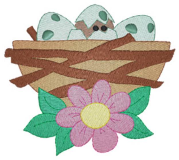 Picture of Spring Nest Machine Embroidery Design