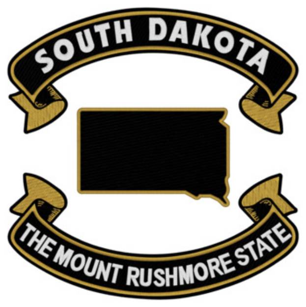 Picture of South Dakota Nickname Machine Embroidery Design