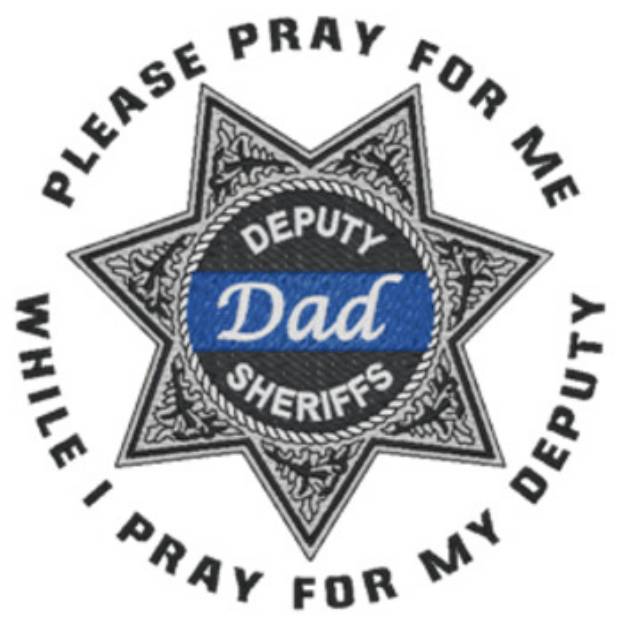 Picture of Deputy Dad Machine Embroidery Design