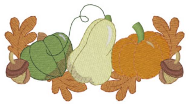 Picture of Squash Border Machine Embroidery Design