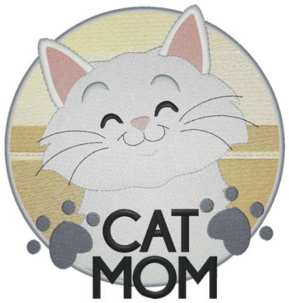 Picture of Cat Mom Machine Embroidery Design