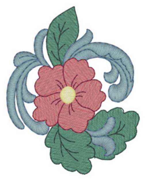 Picture of Sm. Western Flowers Machine Embroidery Design