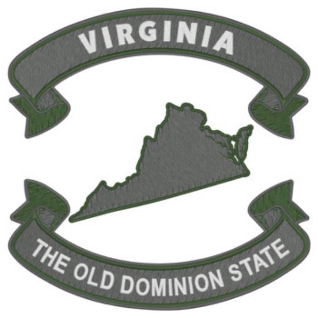 Picture of Virginia Nickname Machine Embroidery Design