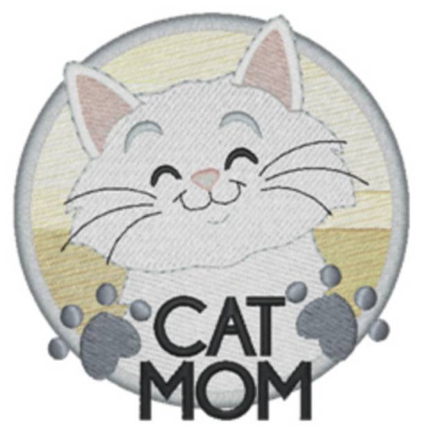 Picture of Cat Mom Machine Embroidery Design