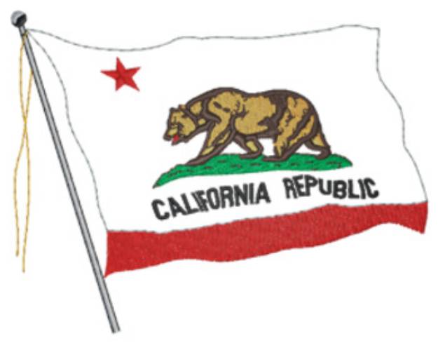 Picture of California Machine Embroidery Design