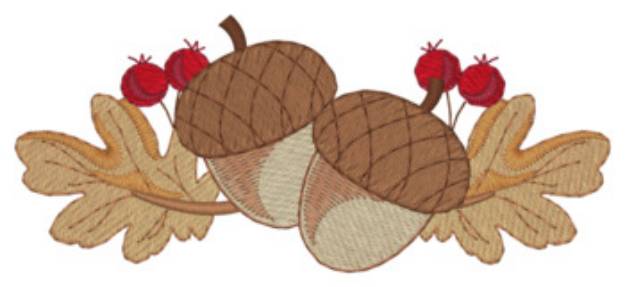 Picture of Acorn Border Machine Embroidery Design