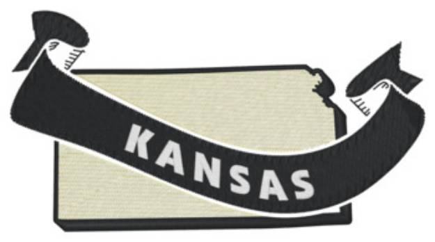 Picture of Kansas Ribbon Machine Embroidery Design