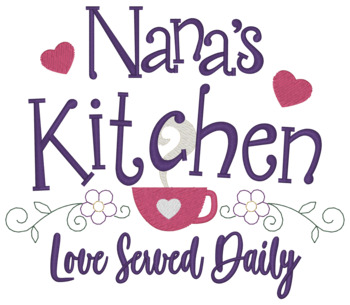 Nana's Kitchen Machine Embroidery Design