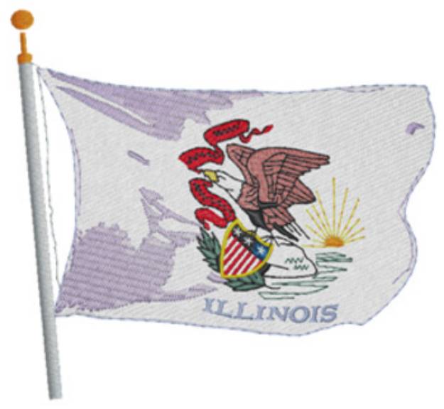 Picture of Illinois Machine Embroidery Design