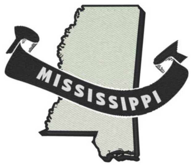 Picture of Mississippi Ribbon Machine Embroidery Design