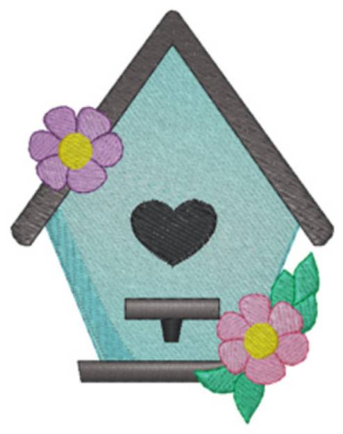 Picture of Spring Birdhouse Machine Embroidery Design