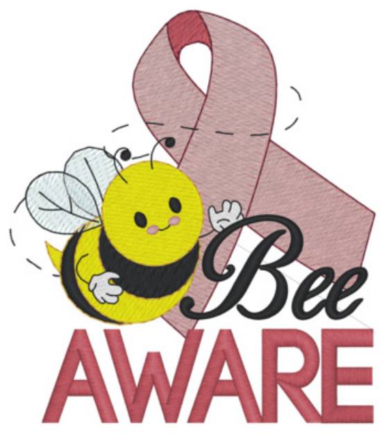 Picture of Bee Aware Machine Embroidery Design