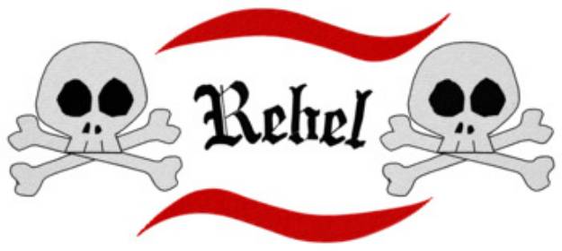 Picture of Rebel Machine Embroidery Design