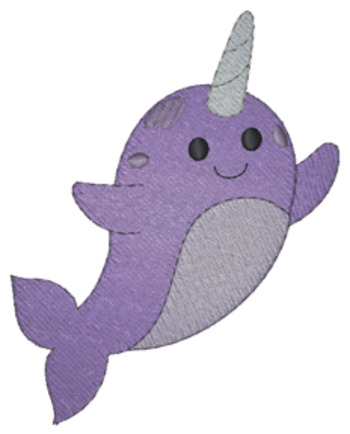 Narwhal Machine Embroidery Design