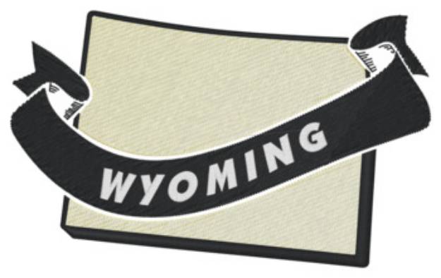 Picture of Wyoming Ribbon Machine Embroidery Design