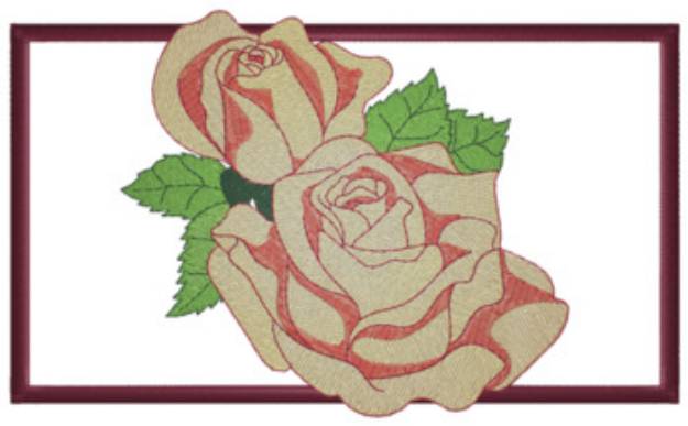 Picture of Roses Applique Machine Embroidery Design