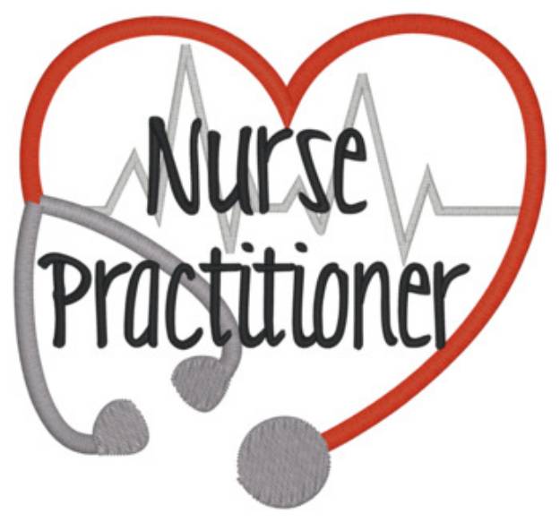 Picture of Nurse Practitioner Machine Embroidery Design