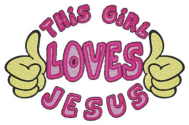 Picture of Girl Love Machine Embroidery Design