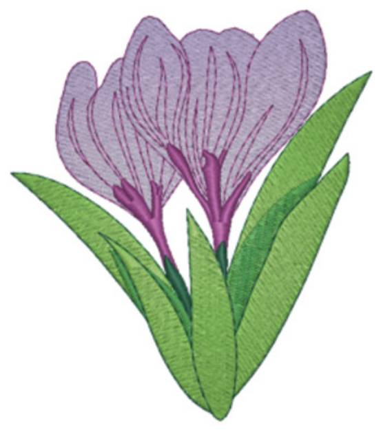 Picture of Crocus Machine Embroidery Design