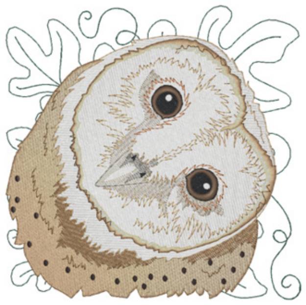 Picture of Barn Owl Machine Embroidery Design