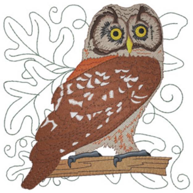 Picture of Boreal Owl Machine Embroidery Design