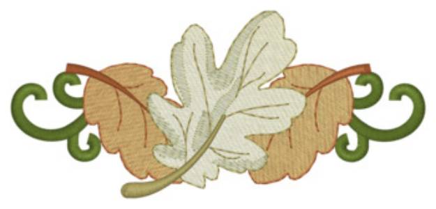 Picture of Leaves Border Machine Embroidery Design