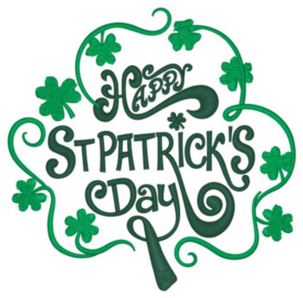 Picture of St. Patrick's Day Machine Embroidery Design