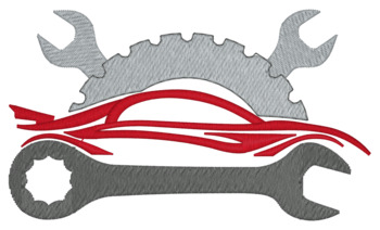 Mechanic Logo Machine Embroidery Design